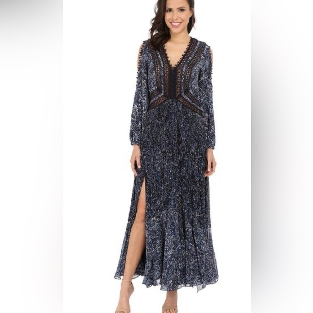 Practical Magic 90s whimsigoth maxi with cutwork embroidered bodice